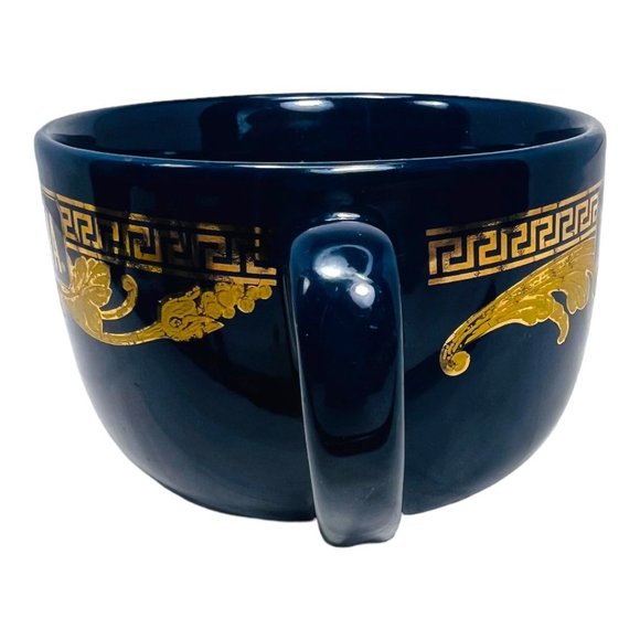 Cafe Godiva Blue and Gold Ceramic Mug by California Pantry EUC - Picture 8 of 12